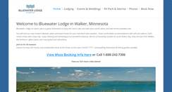 Desktop Screenshot of bluewaterlodge.com
